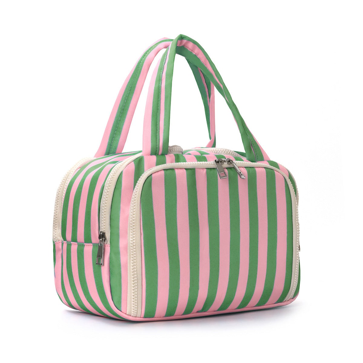 Cosmetic bag with stylish striped pattern LoungeYard — product view 5