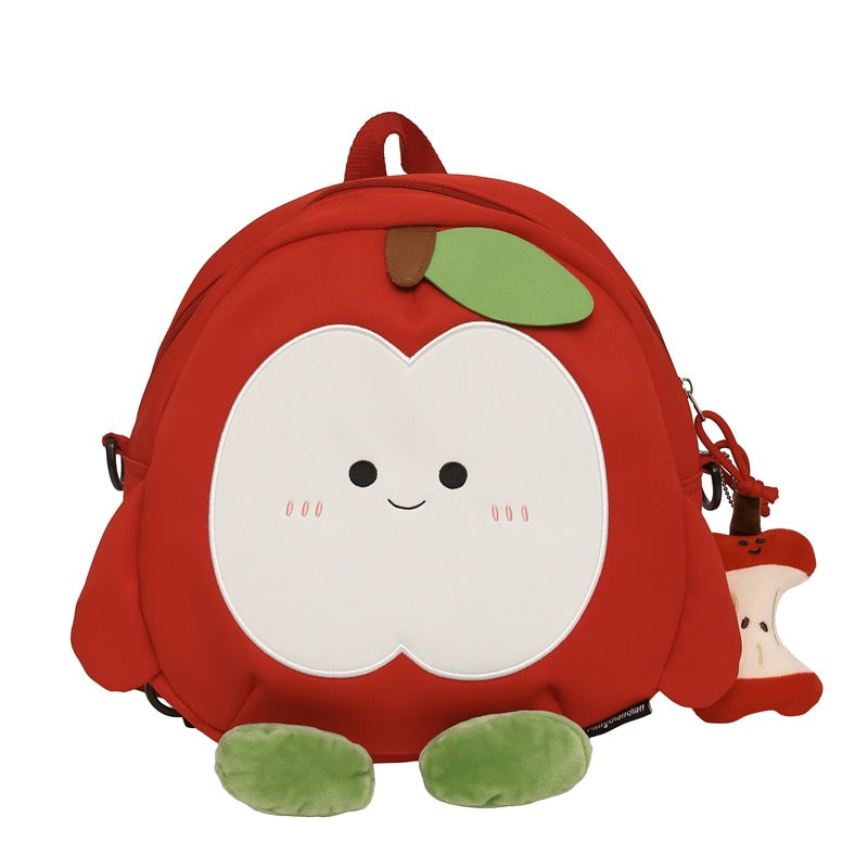 Cartoon Fruit-Themed Plush Backpack LoungeYard — product view 5