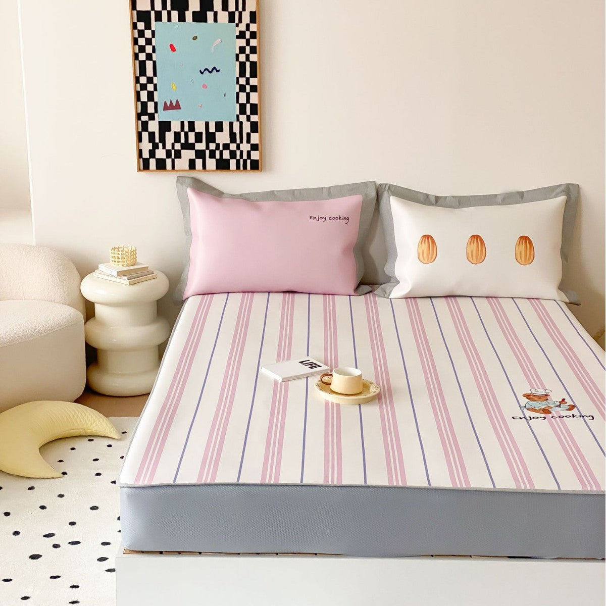 Fitted sheet set with pillowcases — product view 7
