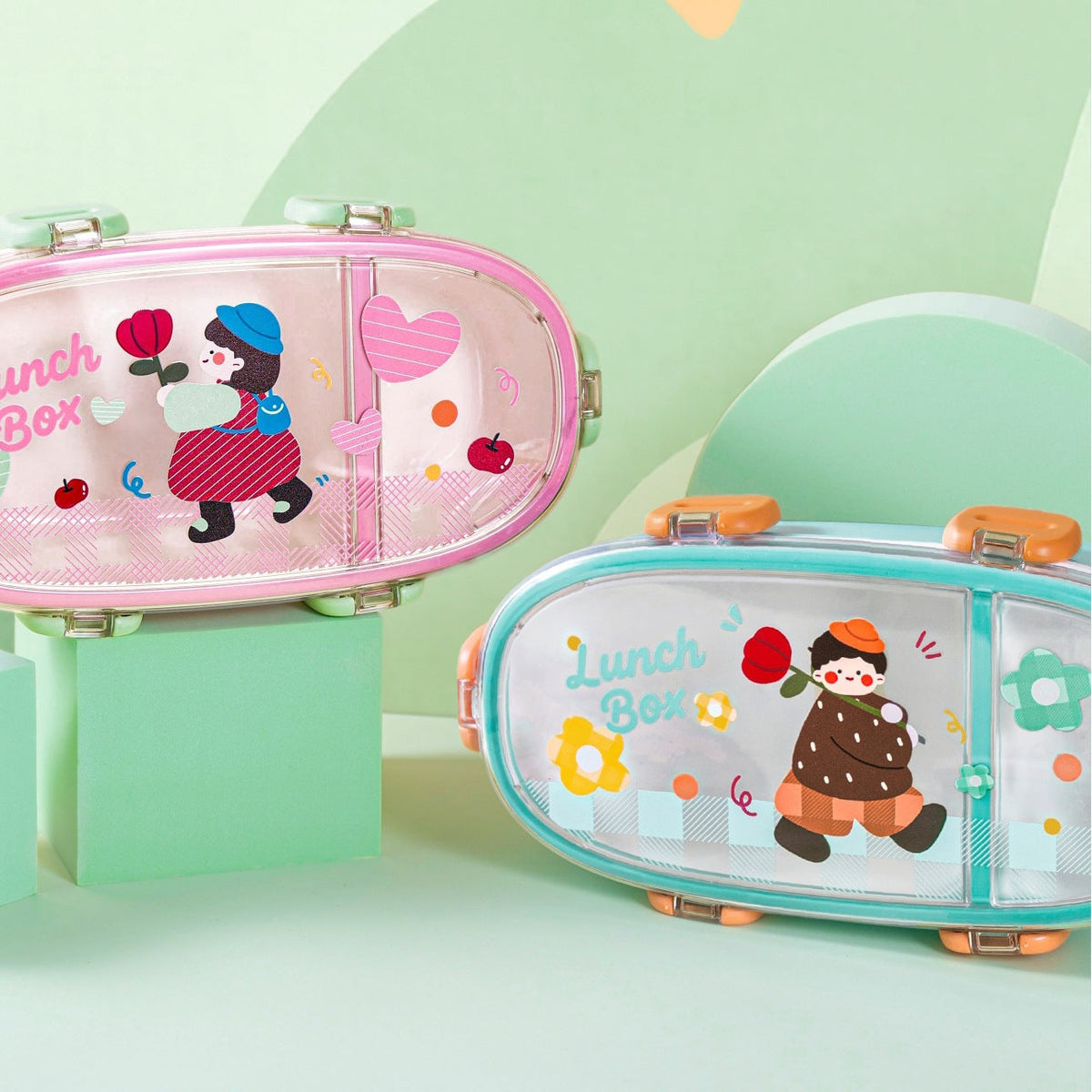Fun-Themed Portable Bento Lunch Box — product view 4