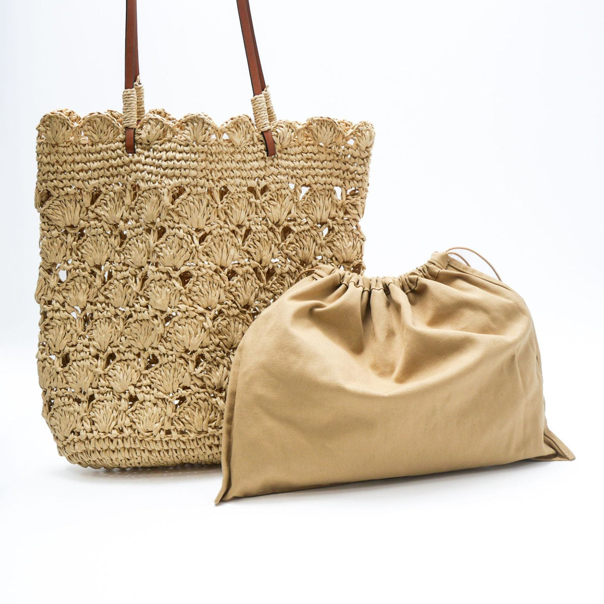 Large Macrame Tote Bag LoungeYard — product view 2