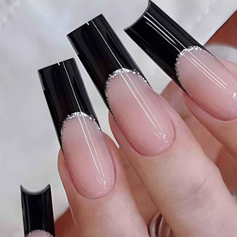 Elegant Decorative French Tip Nail Extensions — product view 3