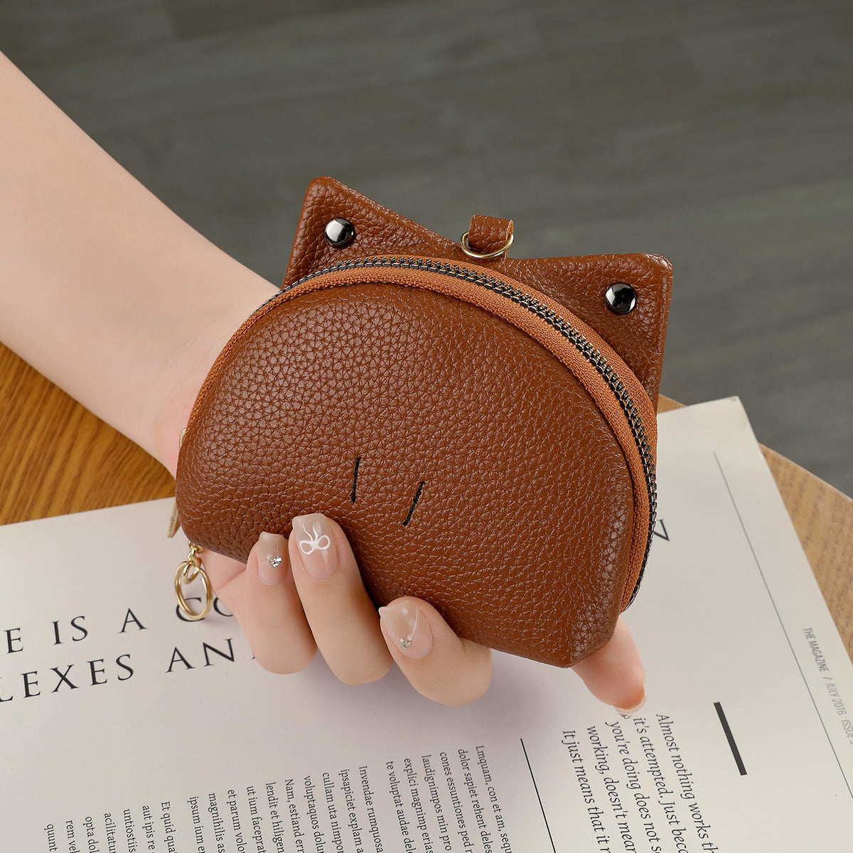 Adorable Cat-Ear Coin Purse — product view 1