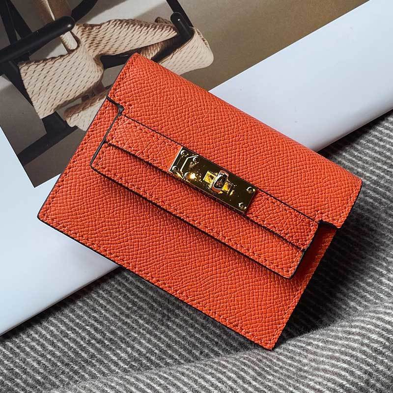 Premium Leather Cardholder with Elegant Closure LoungeYard — product view 5