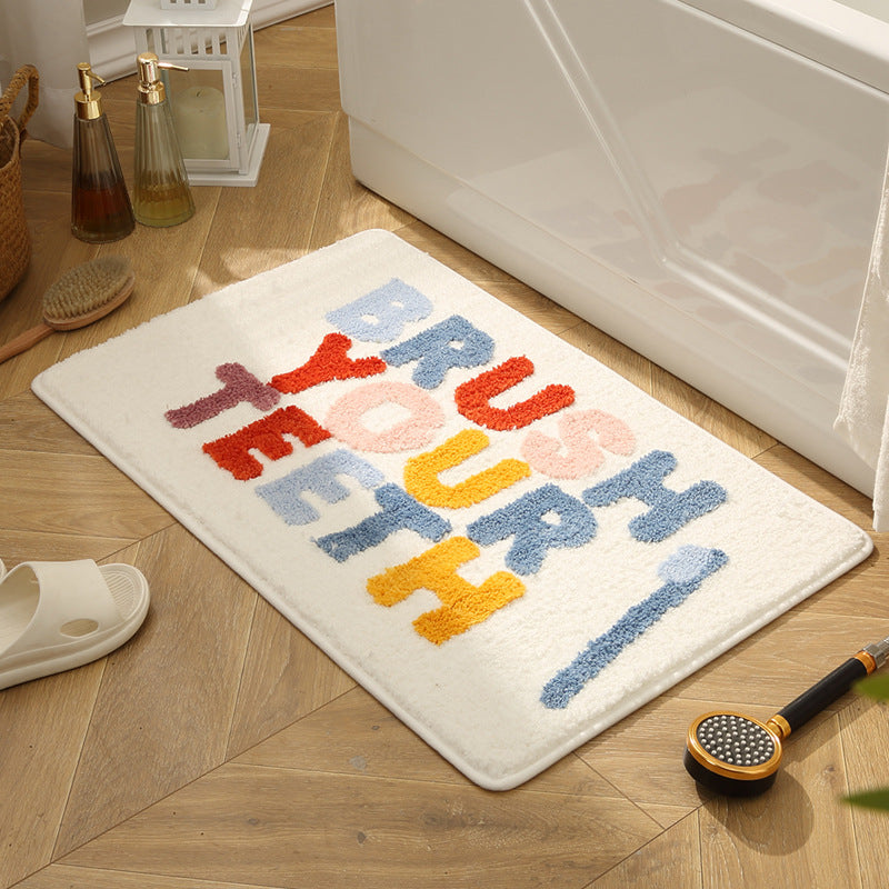 Fun Phrase Bath Mat — product view 1