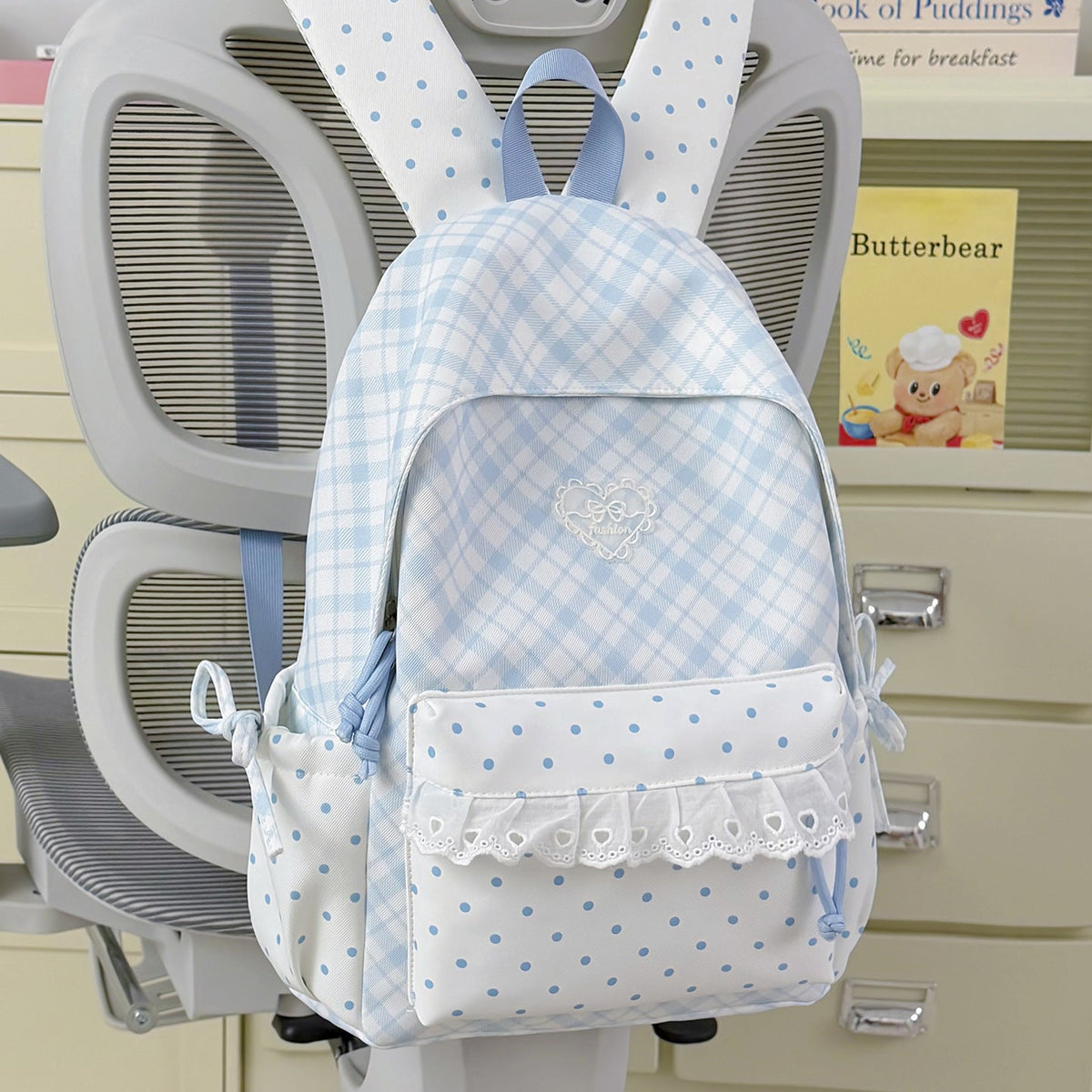 Playful Bunny-Ear Design Backpack LoungeYard — product view 6