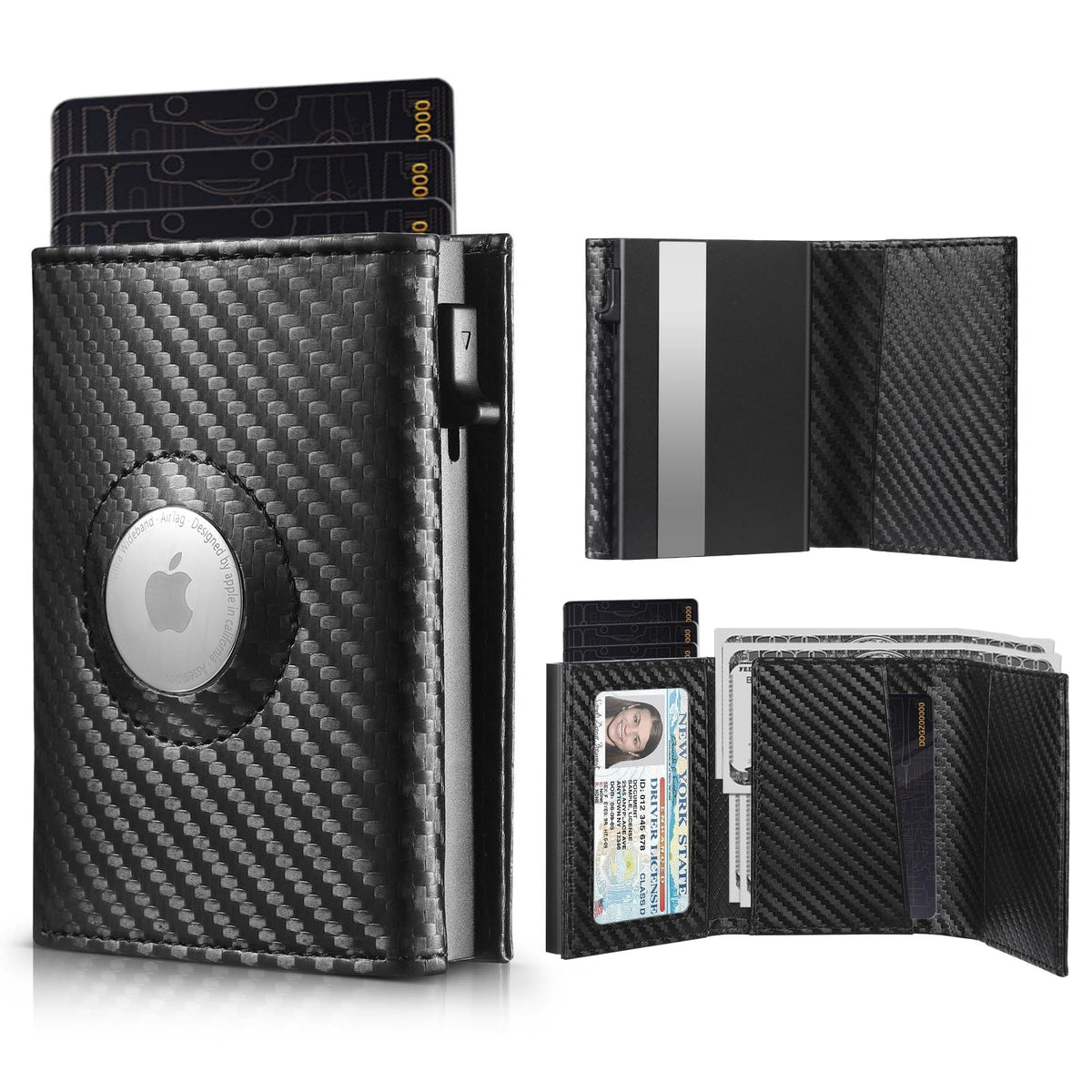 RFID-Secure Carbon Fiber Wallet LoungeYard — product view 1