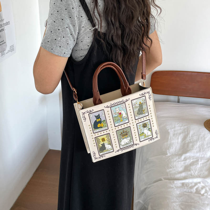 Cat-Themed Art Tote — product view 2