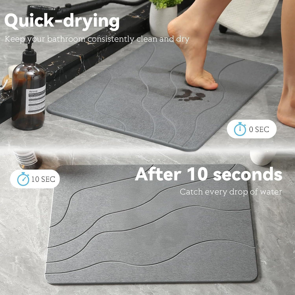 Memory Foam Bathroom Mat — product view 4