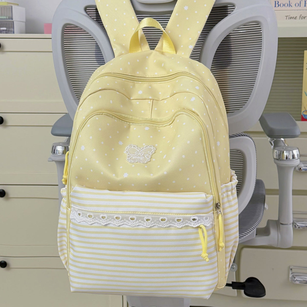Playful Bunny-Ear Design School Backpack LoungeYard — product view 6
