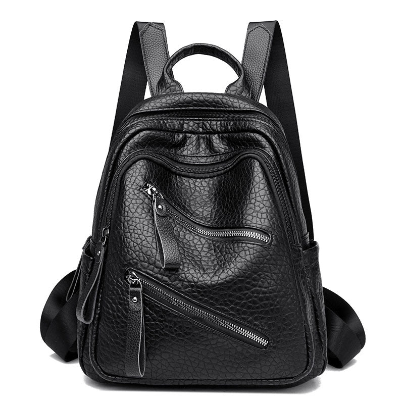 Fashionable Leather Backpack LoungeYard — product view 6