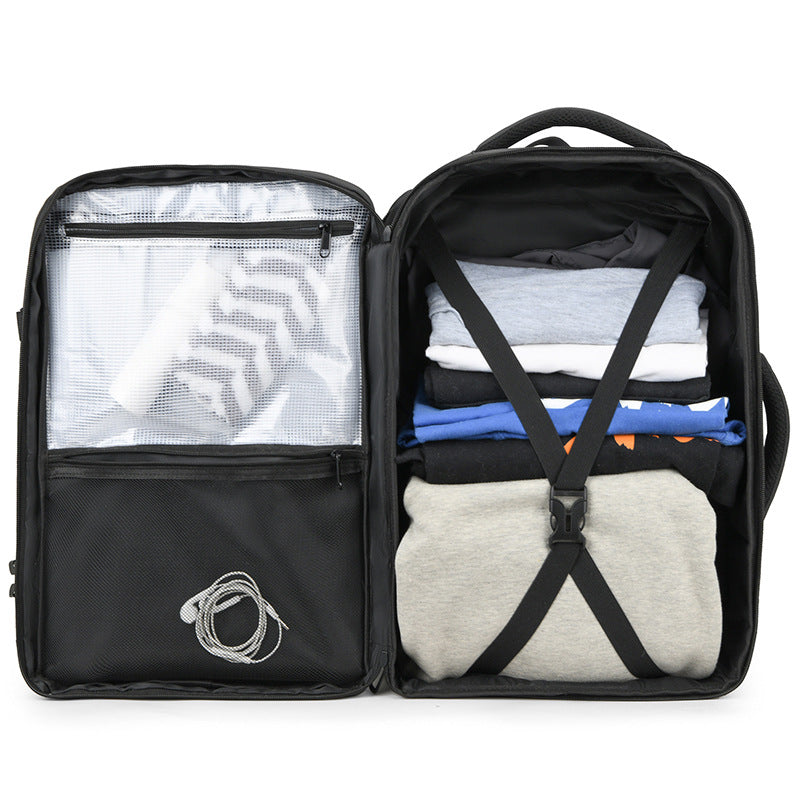 Business Rucksack with Versatile Compartments and Ergonomic Design LoungeYard — product view 4
