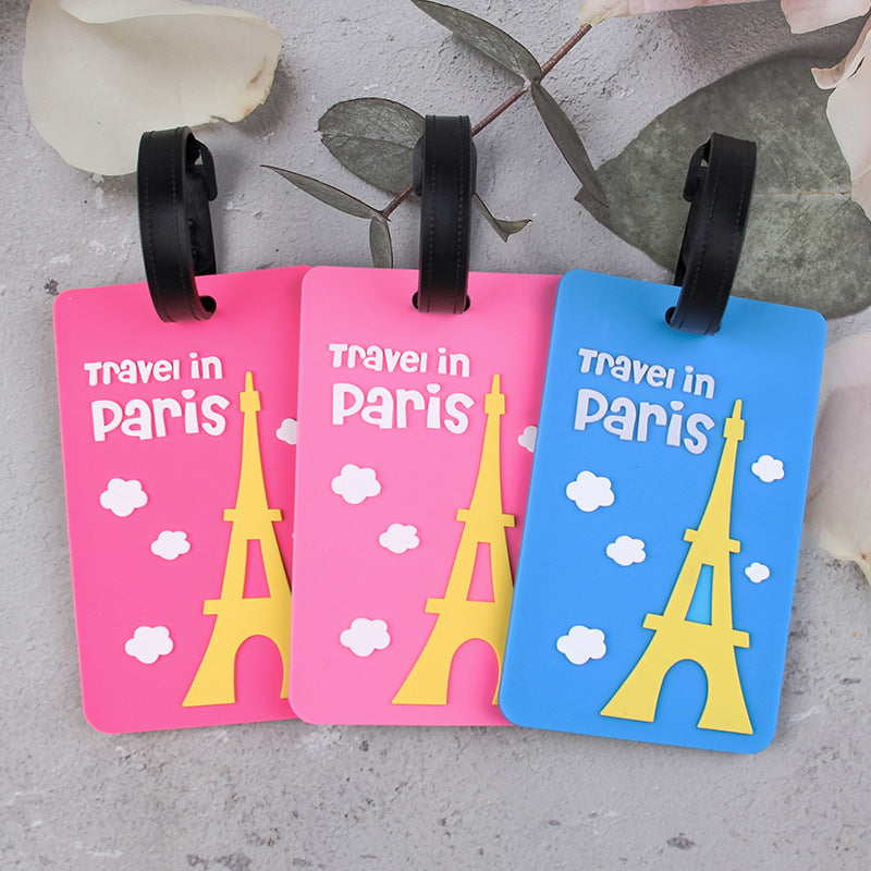 Paris-Themed Luggage Tag LoungeYard — product view 4