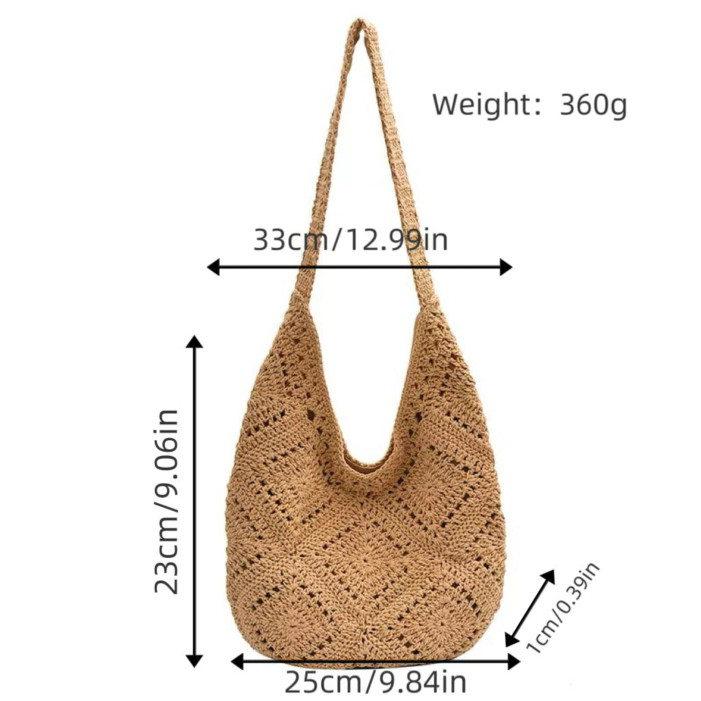 Hand-knotted shoulder bag LoungeYard — product view 3
