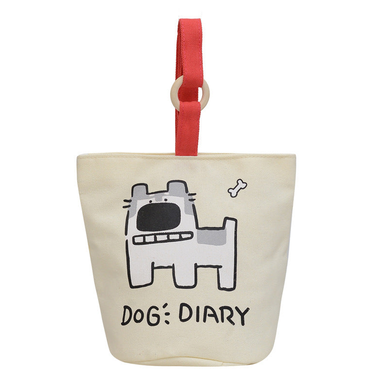Cute Illustrated Canvas Tote — product view 1