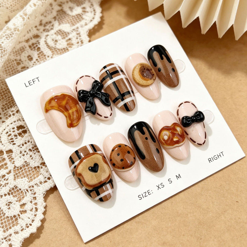 Gourmet Dessert-Themed Press-On Nail Art Set — product view 2