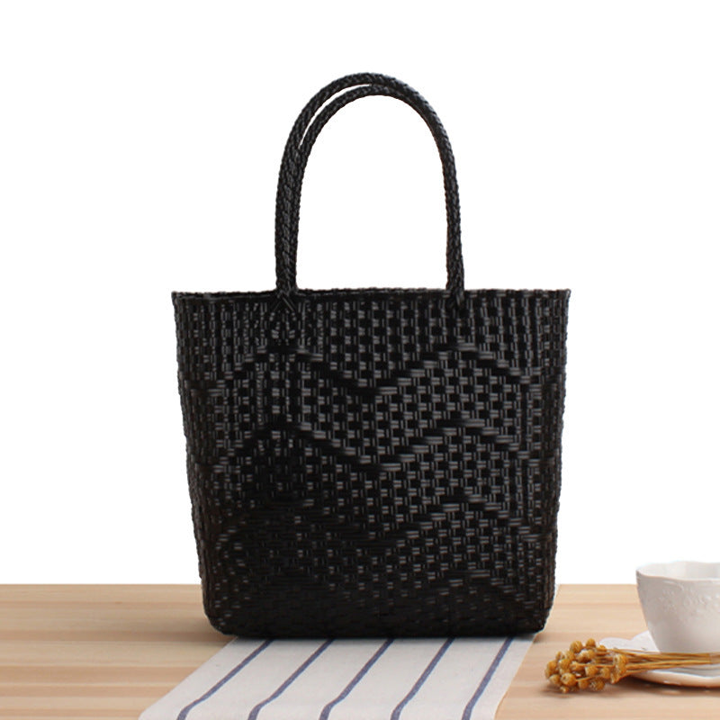 Braided shopping bag with structured design LoungeYard — product view 5