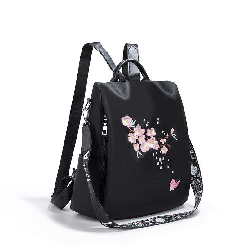 Embroidered Floral Backpack LoungeYard — product view 5