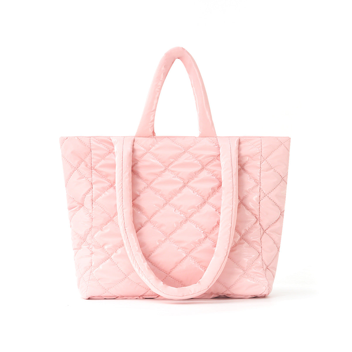 Padded Tote Bag in Modern Check Design LoungeYard — product view 5