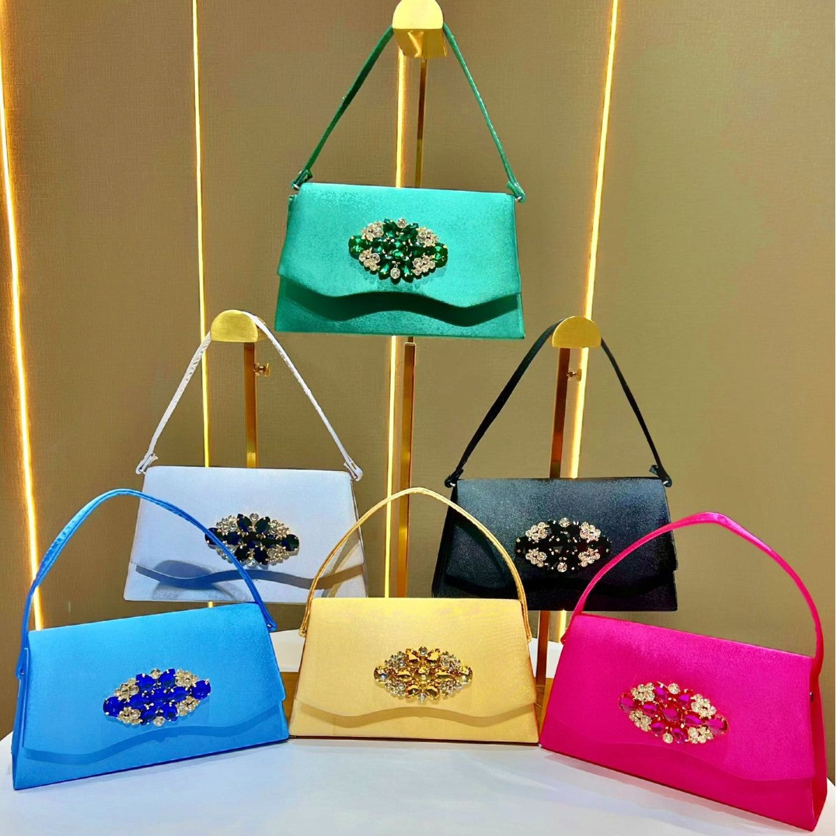 Elegant Rhinestone-Studded Evening Handbag — product view 4