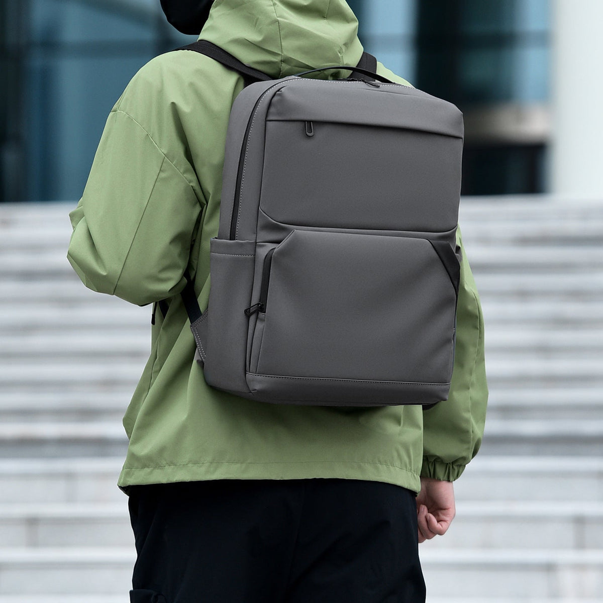 Sleek multifunctional tech-ready Backpack LoungeYard — product view 3