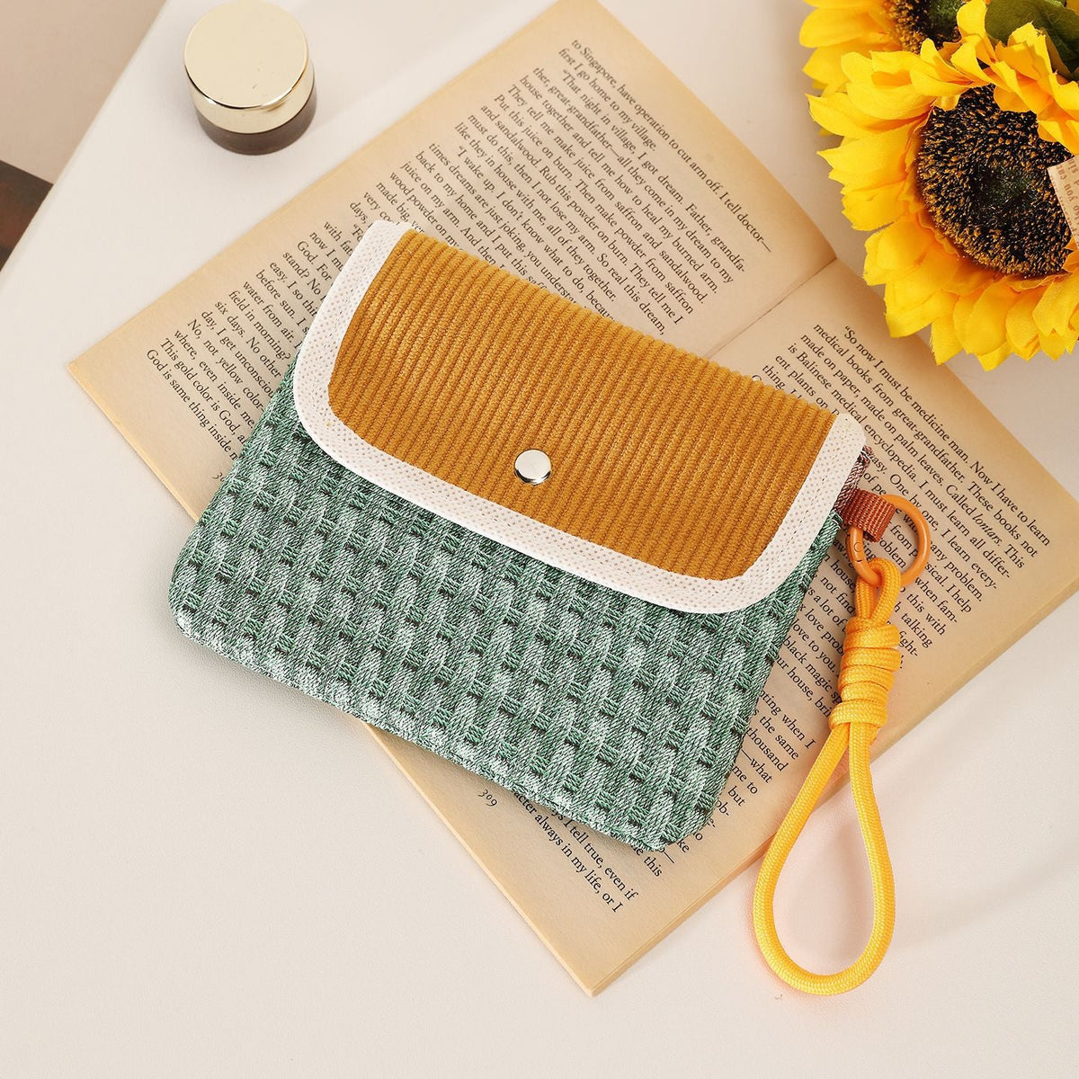 Stylish Textured Zippered Pouch — product view 6