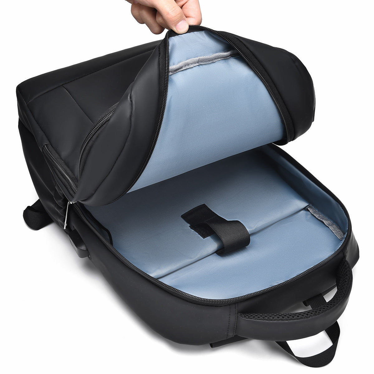 Laptop Backpack with Ergonomic Design and Multiple Compartments LoungeYard — product view 3