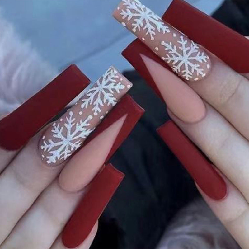 Premium Winter-Themed Press-On Nail Art Extensions — product view 6