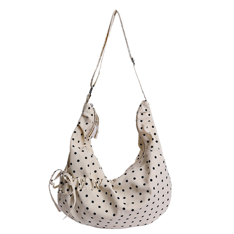 Polka Dot Sling Tote Bag — product view 2