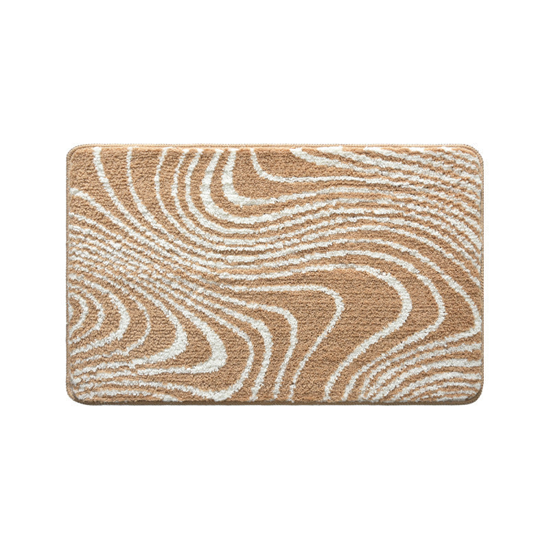 Abstract Wave Pattern Bath Mat Bowlift — product view 1