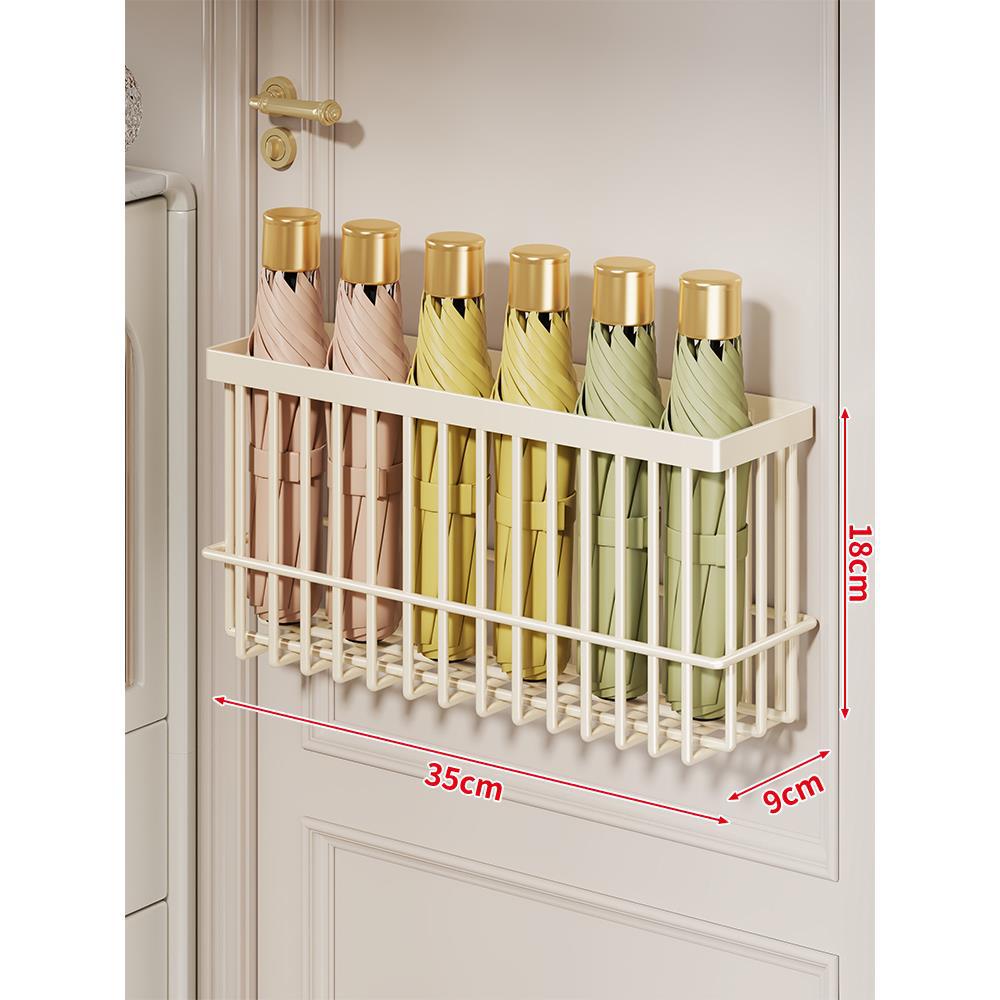 Wall-Mounted Metal Umbrella Organizer for Collapsible Umbrellas — product view 4