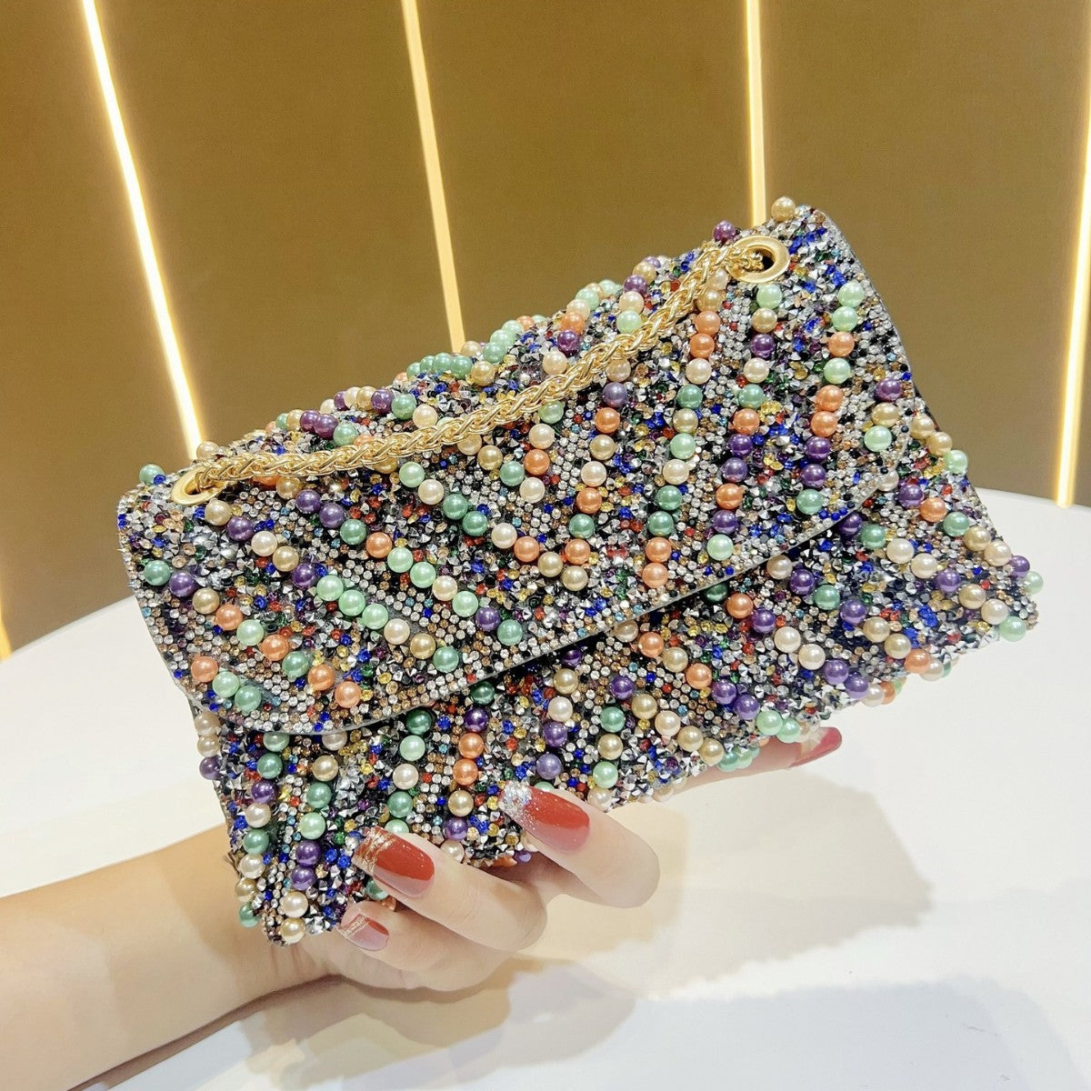 Exquisite Beaded Evening Clutch — product view 3