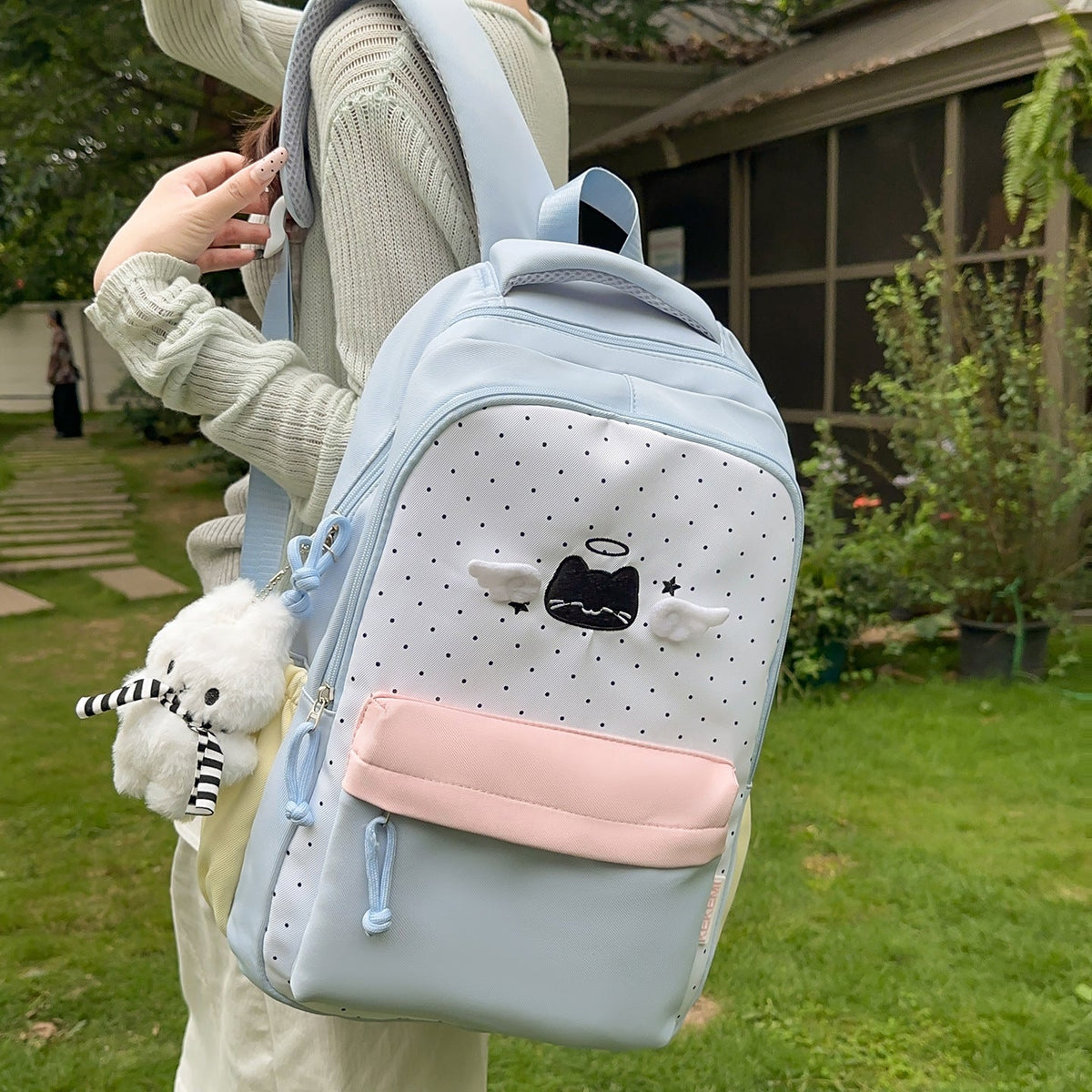 Cute Cartoon Character Backpack LoungeYard — product view 3