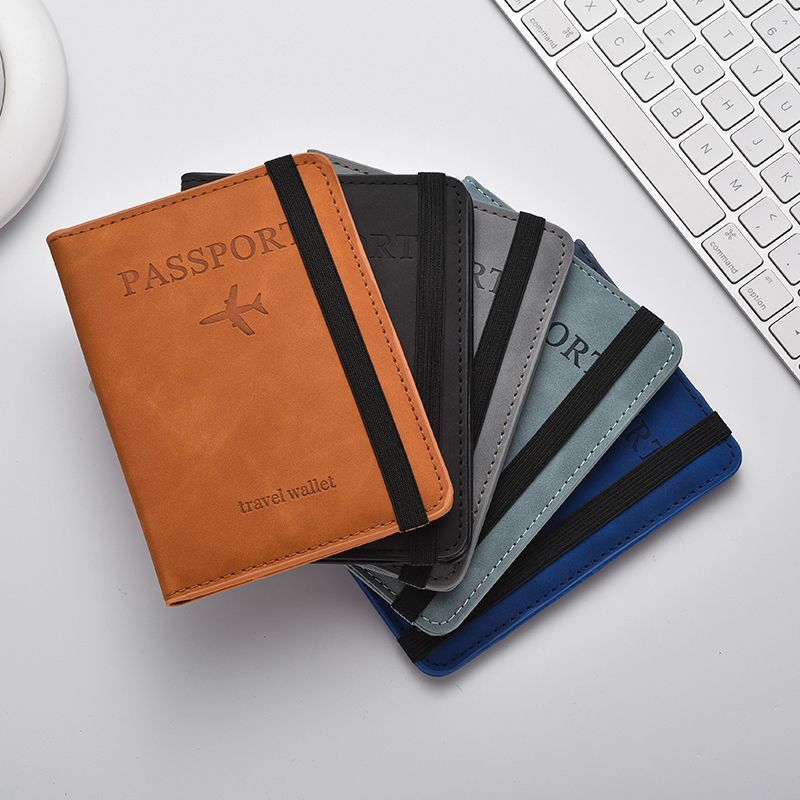 Leather Passport Holder Wallet LoungeYard — product view 2