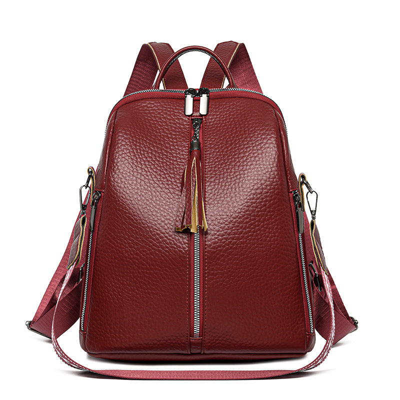 Textured Leather Backpack — product view 2