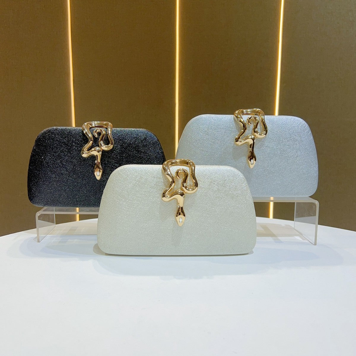 Elegant Structured Evening Clutch — product view 4