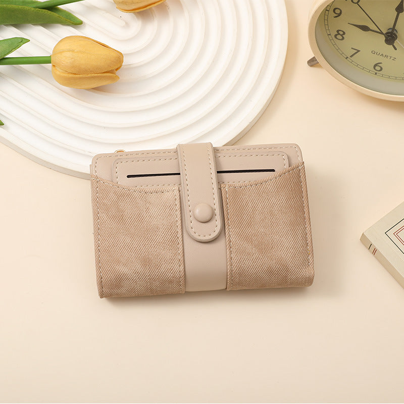 Textured Multi-Pocket Snap Closure Wallet LoungeYard — product view 1