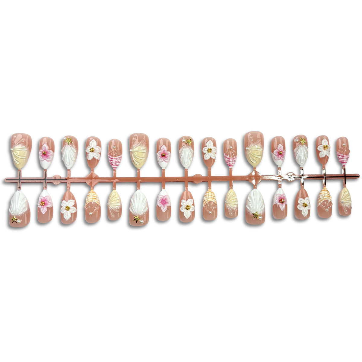Floral Artwork Press-On Nail Set — product view 4