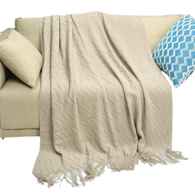 Textured Pattern Throw Blanket — product view 4