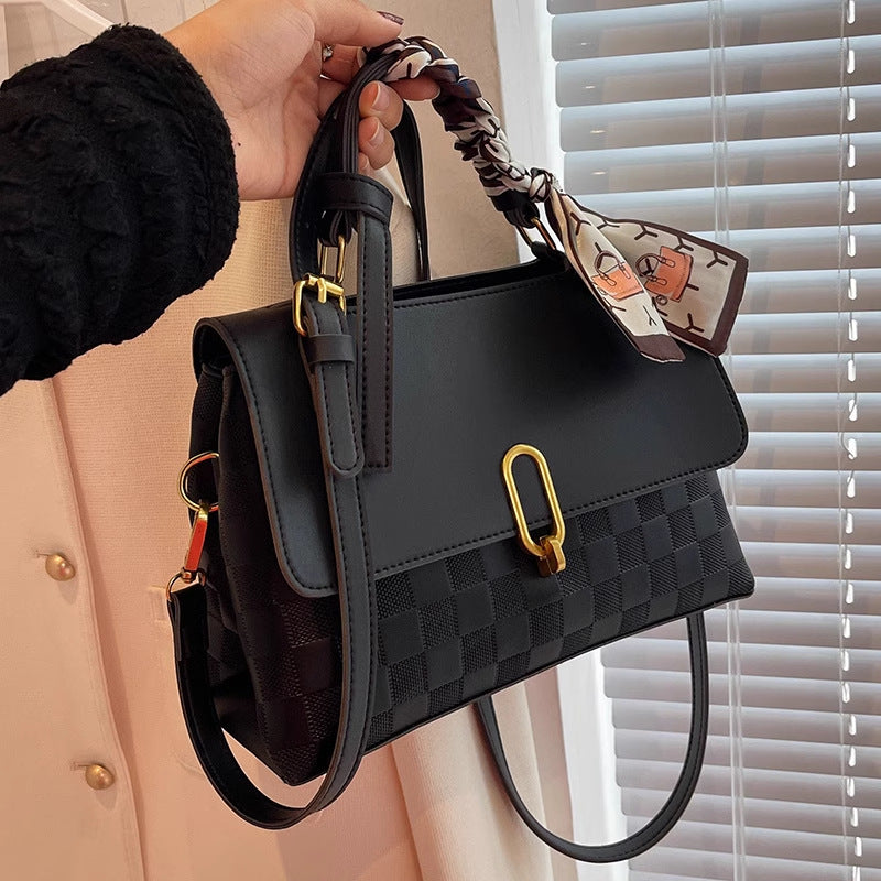 Chic Structured Handheld Satchel LoungeYard — product view 2