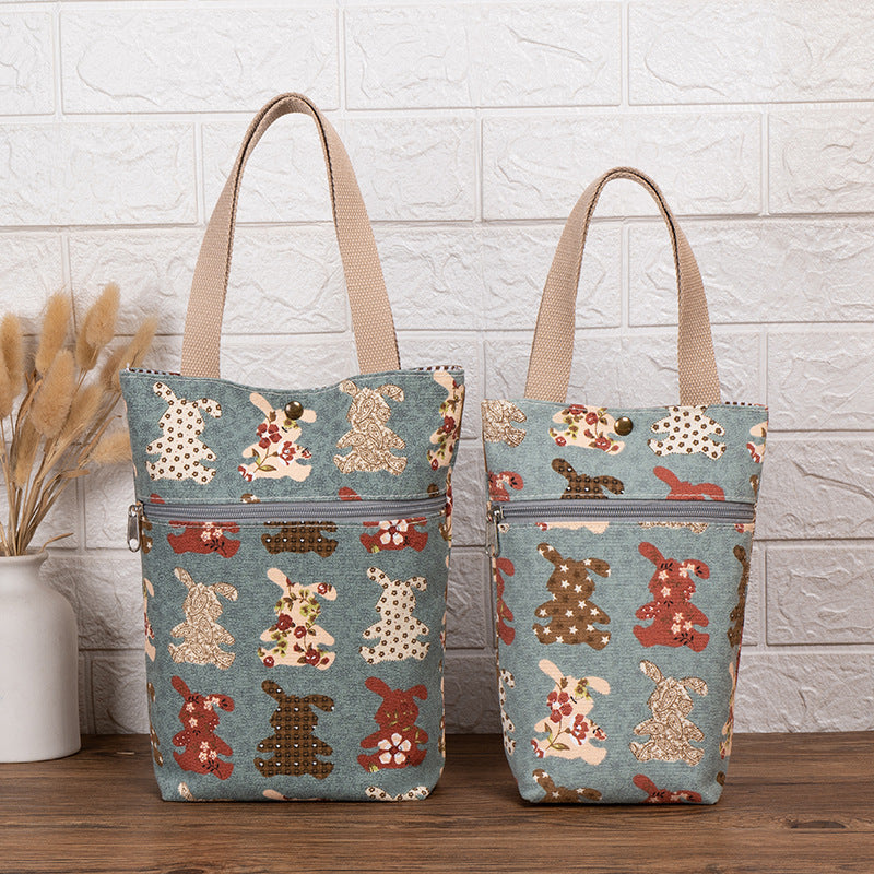 Cat Print Insulated Lunch Bag LoungeYard — product view 2