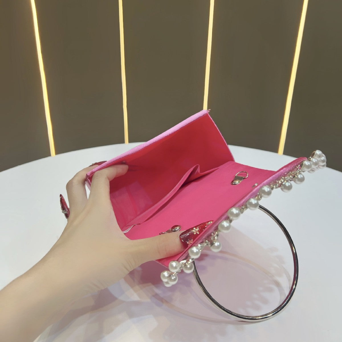 Pearl-Accented Evening Clutch — product view 3