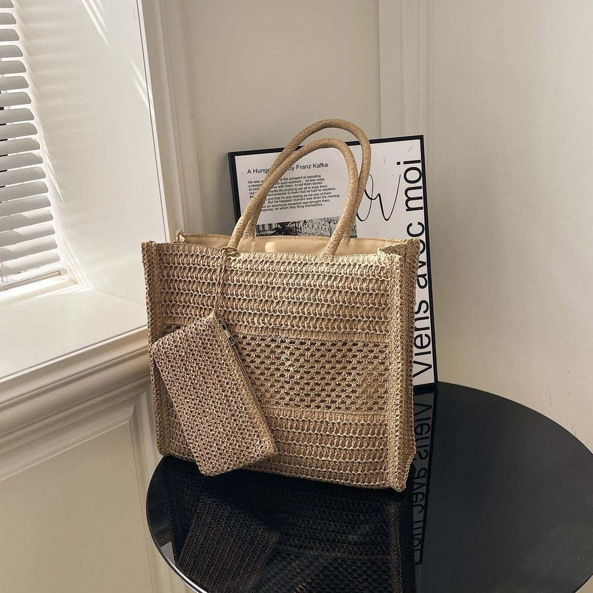 Handbag Made of Natural Weave LoungeYard — product view 2