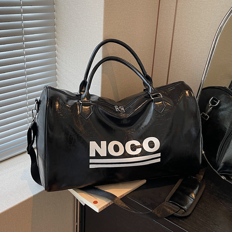 Sleek Metallic Travel Duffel — product view 2