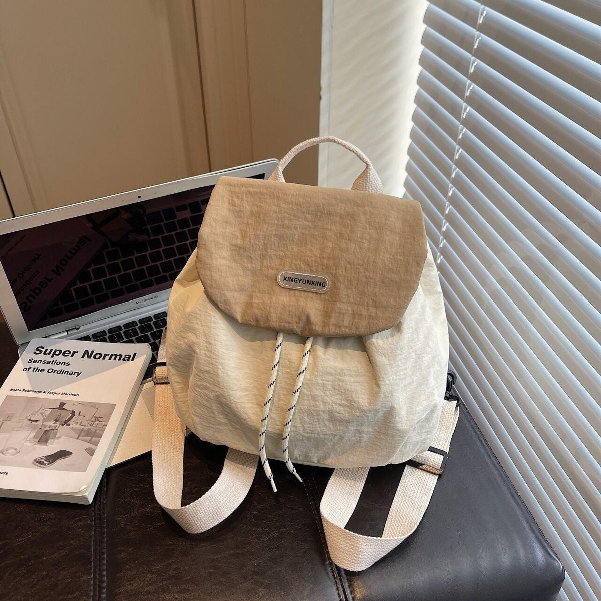 Women's Compact Versatile Drawstring Backpack LoungeYard — product view 4