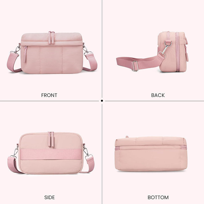 Elegant shoulder bag with double compartment LoungeYard — product view 5