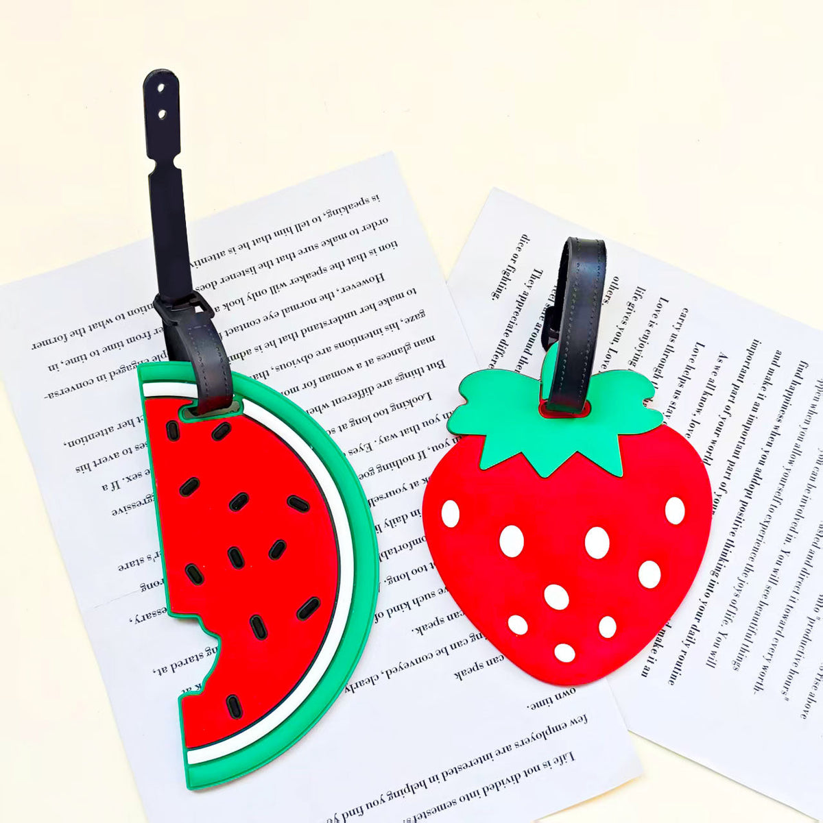 Unisex Strawberry-Shaped Luggage Identifier LoungeYard — product view 7