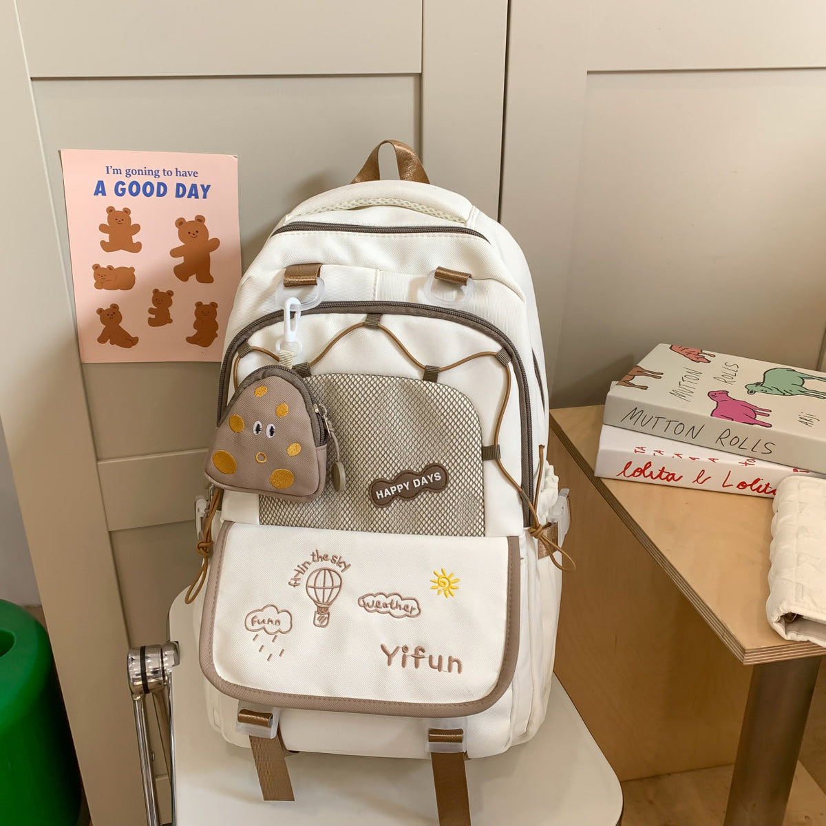 Fun Illustrated School Backpack — product view 3