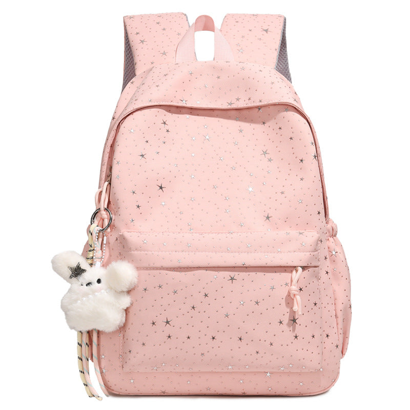 Starry Print Fashion Backpack LoungeYard — product view 3