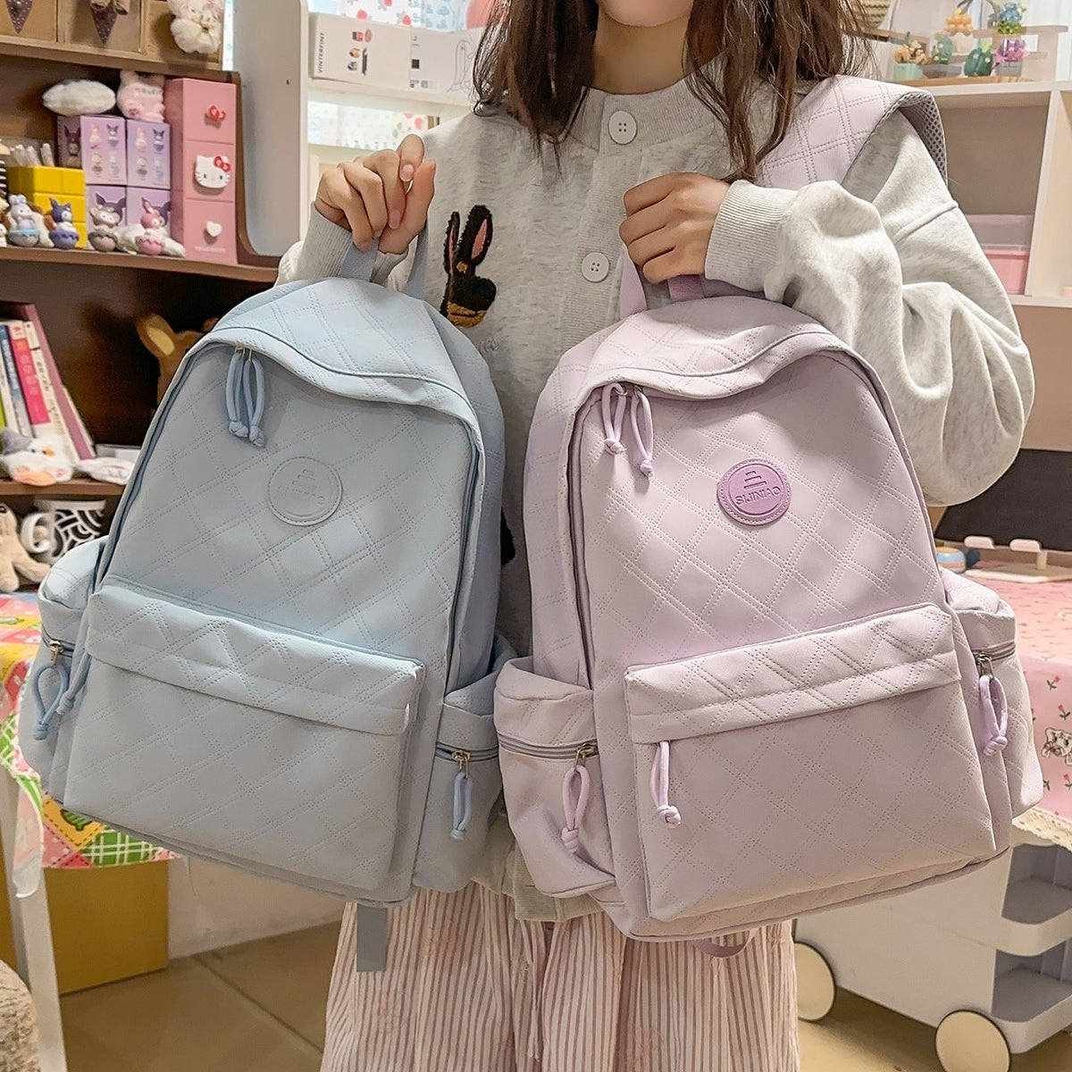 Quilted Casual Rucksack LoungeYard — product view 1